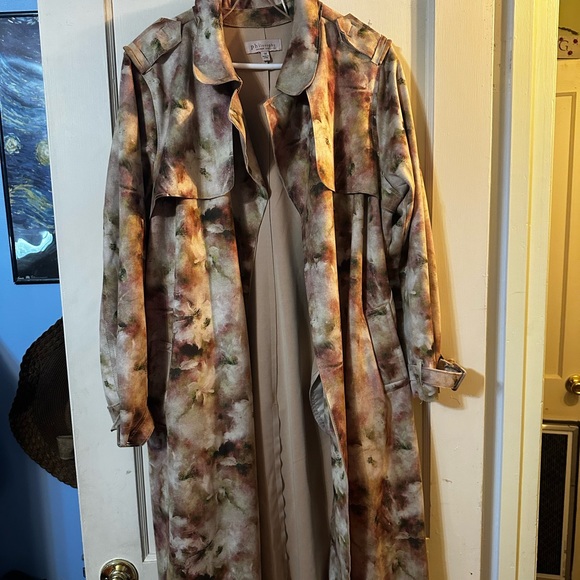 Philosophy Earthy Floral Trench coat - Picture 1 of 3